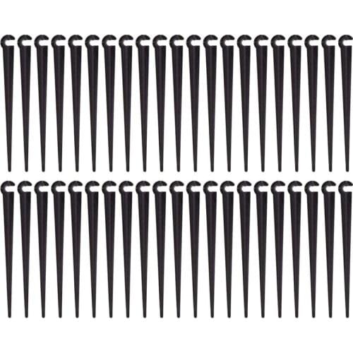 200Pcs Irrigation Drip Support Stakes for 1/4-Inch Tubing Hose Flower Beds, Vegetable Gardens, Herbs Gardens