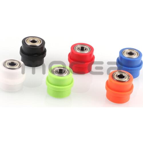 Free shipping 8/10mm Concave Drive Chain Tensioner Pulley Roller Slider Wheel Guide For Dirt Street Bike Motorcycle Motocross