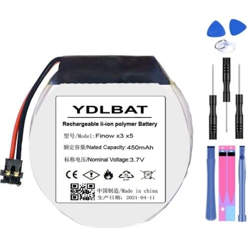 YDLBAT 3.7V battery For Smart watch Finow x3 NO.1 D5+ Finow x5 replace lem5 lem 5