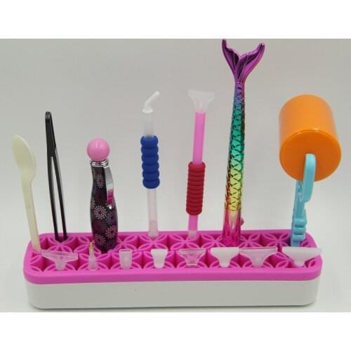 Diamond Painting Roller Holder Emboridery Accessories DIY Diamond Painting Point Drill Pen Replacement Tip Storage Silicone case