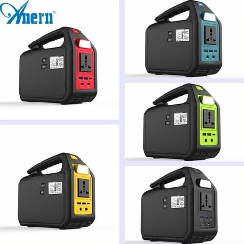 Anern 110-220V 150W Solar Generator Battery Charger 42000mAh Portable Solar Power Station Outdoor Energy Power Supply 155Wh