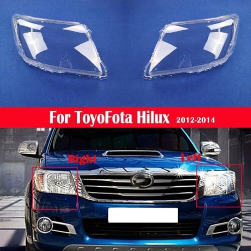Car Headlamp Lens Auto Shell Cover For Toyota Hilux 2012 2013 2014 Headlight Replacement Lampshade Lampcover Bright Lamp Shade