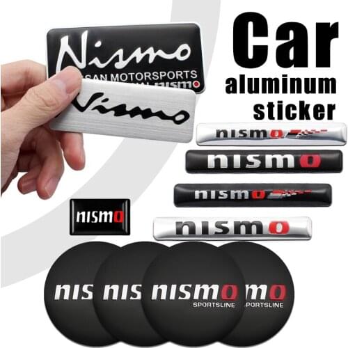 Car Styling 3D Stickers Emblem Badge Decal Decoration For Nissan nismo Sylphy Altma X-trai Qashqai Kicks Lannia Tiida Teana GTR