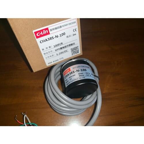 C-Lin CHA38S-N-600 100 four-wire NPN collector output rotary encoder line 2 meters