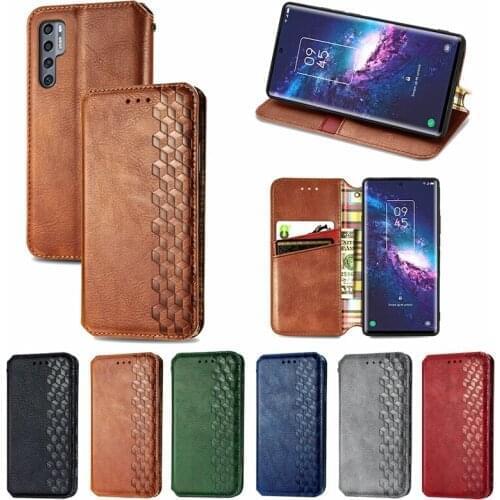 10Pcs PU Leather Wallet Flip Phone Cover TPU Lattice Case for OPPO Realme 3 3Pro X50Pro C21 C15 GT 7I V11 V15 Narzo30 C21Y C25S