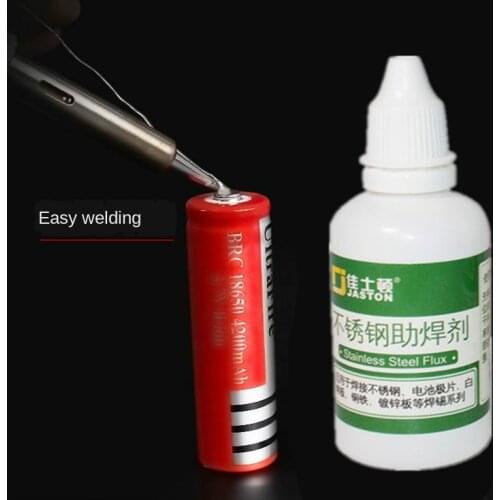 Flux Stainless Steel White Steel Plate Iron Battery Welding Water Liquid Flux Powerful Rosin Soldering Agent No-clean Watteries