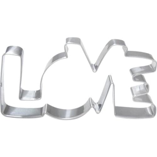 Cookie Cutter LOVE Letter Shape Biscuit Cutting Mould Festival Party Kitchen Bar Baking Tools Appliances Valentines Day