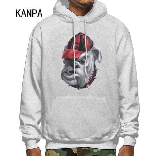 KANPA 2021 New Men Brand Hooded Hoodies Streetwear Hip Hop Mens Hoodies And Sweatshirts Dog Graphic Oversize hoodie