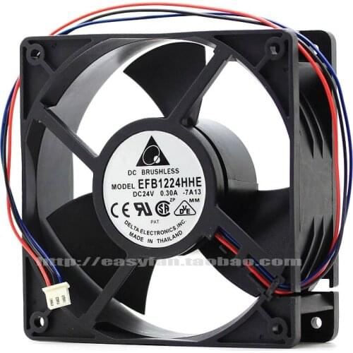 NEW DELTA 12038 12CM frequency EFB1224HHE 24V 0.30A cooling fan