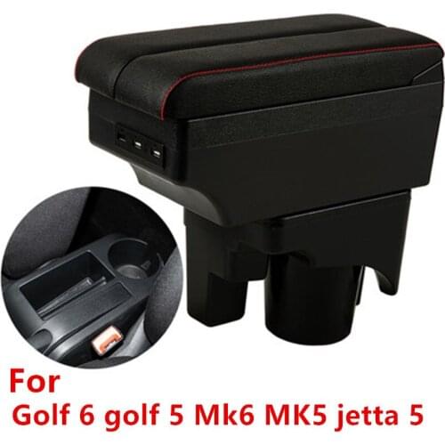 For VW Golf 6 golf 5 Mk6 MK5 jetta 5 Armrest Box USB