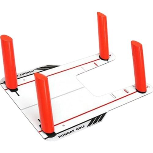 Portable Golf Putting Training Mirror Indoor Outdoor Swing Trainer Stroke Putt