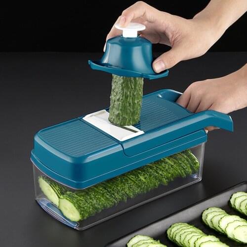 Protable Multifunctional Vegetable Cutter Food Storage Container Kitchen Gadgets
