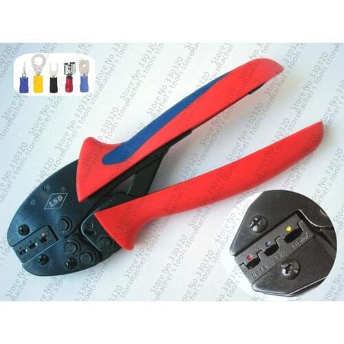 Manual crimping tool for crimping 0.5-6mm2 insulated terminals,connector crimping tool S-03D