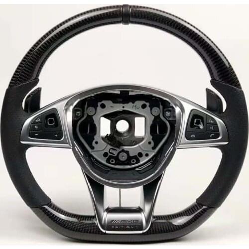 Carbon Fiber Racing Steering Wheel for Mercedes-Benz G-Class/C-Class/E-Class E200 E260 E300 AMG 2014-2020