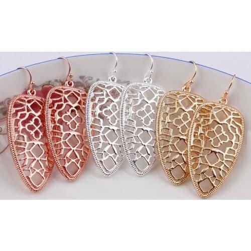 ZWPON Fashion Gold Filigree Arrow Drop Earrings for Women Fashion Designer Jeweley Statement Cutout Spike Earrings Wholesale