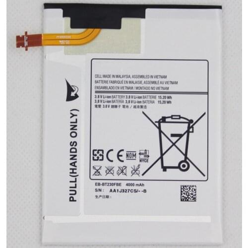 5pcs/lot Replacement Tablet Battery EB-BT230FBE For Galaxy Tab 4 7.0 Nook SM-T230 T231 T235 EB-BT239ABE 4000mAh
