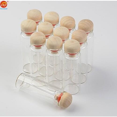 Glass Bottles with Cork 15ml Empty Glass Bottles Jars Containers for Christmas Gift Packaging 100pcs