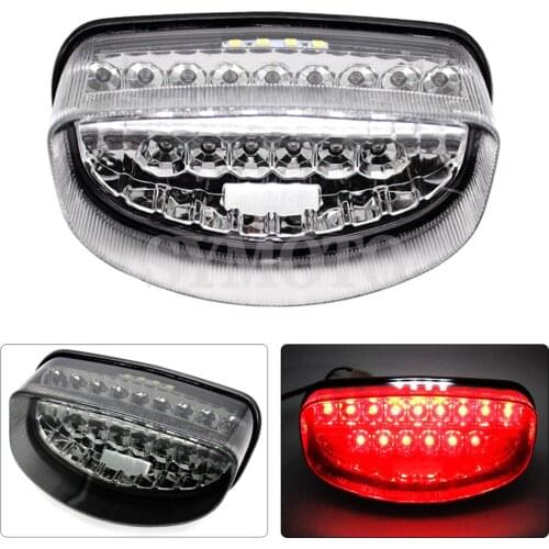 Motorcycle LED Rear Brake Signal Lamp TailLight For Honda CB250 CB600 Hornet 250 600 CBR1100XX black bird 1998-2003