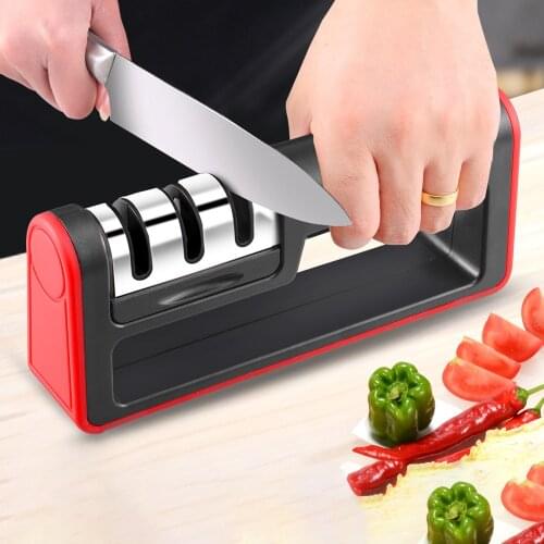 Three-section Sharpening Stone Multifunctional Removable Diamond Ceramic Tungsten Steel Sharpener For Household Kitchen