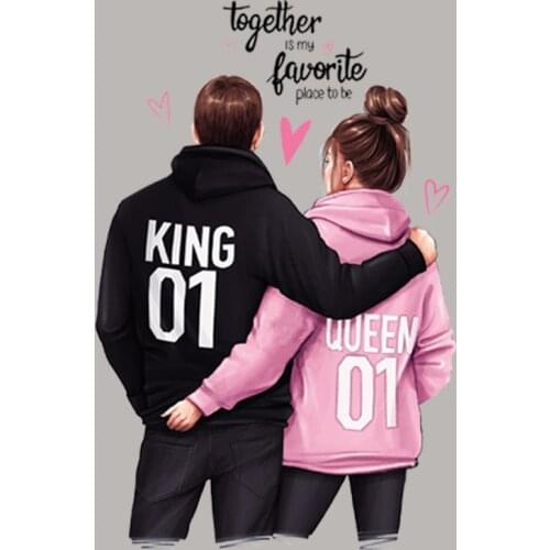 All Together LoverS Parches Diy Vinyl Fashion Heat Transfer Tops Appliqued Stickers Woman Man Iron On Patches