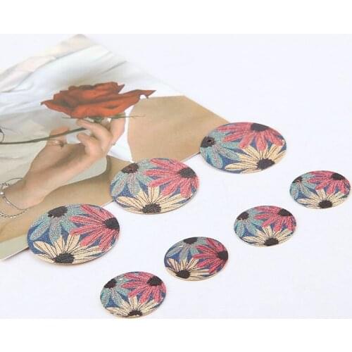 10pcs Wholesale Copper Exotic Ethnic Style Exaggerated Flower Glitter Pink Vintage Drop Earrings For Girls Jewelry Accessories