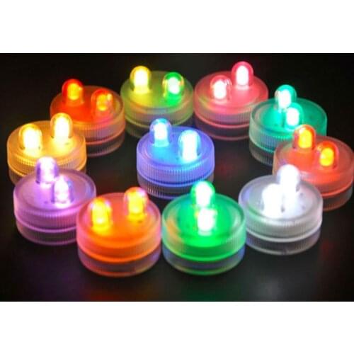 100 pieces/lot) New Hot Submersible led floralyte light Waterproof Battery operated lights for Wedding Party Decoration Lamps