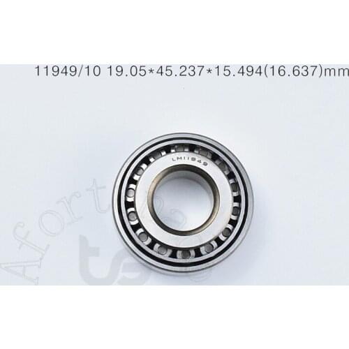 11949 19.05*45.237*15.494(16.637)mm free shippping LM11949/10 Tapered roller bearing Special bearings for automobiles