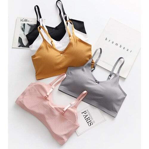 2021 Adjustable Bra For Women Ice Silk Bralette Tupe Tops Girls Seamless Push Up Underwear Bralette Sleeping Brasier Femme Bras