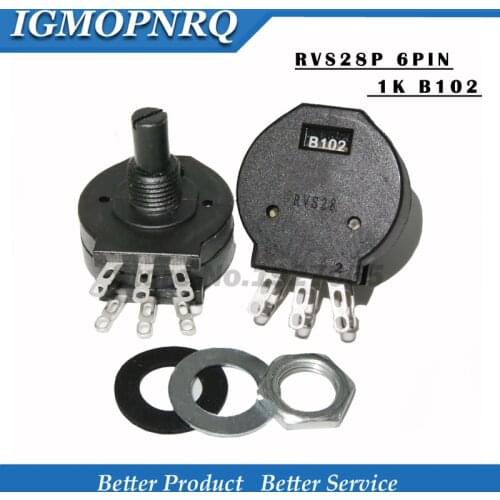 5PCS RVS28P-B102 6PIN 2W 1K welding machine parts RVS28 B102 new Electric welding machine potentiometer
