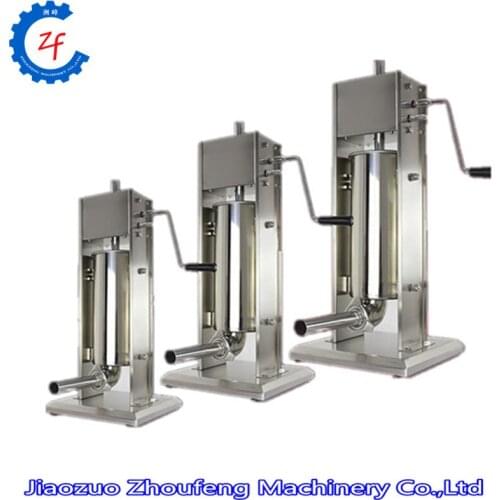 5L homemade sausage stuffer filler stainless steel manual sausage filling machine kitchen tool meat processor sausage maker