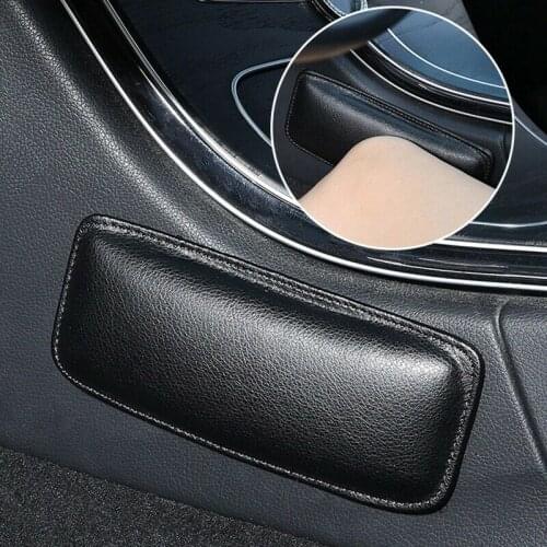 Car Leather Leg Cushion Knee Pad Pillow Thigh Support Seat Door Armrest Leg Pad