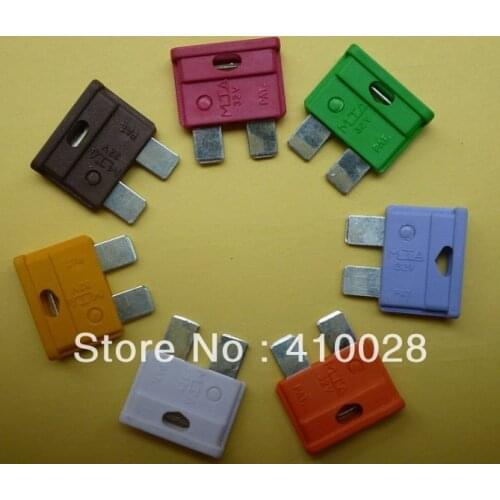 160PCS/lot Medium Car Blade Fuse auto fuse 5A 7.5A 10A 15A 20A 25A 30A 35A Free shipping