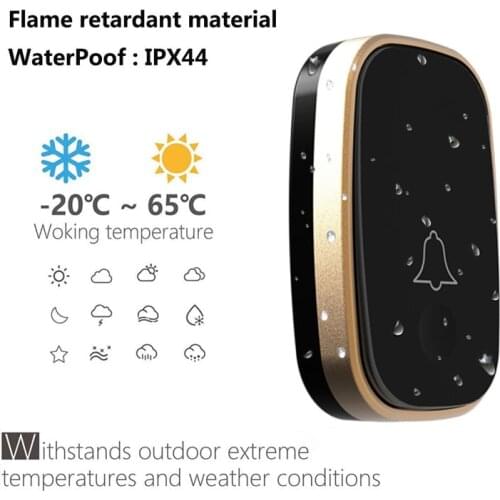 Home Security Wireless Doorbell Waterproof AC 300M Long Range Door Bell Hogard