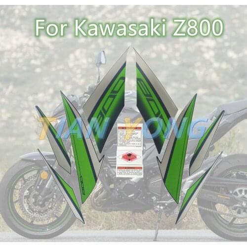 For Kawasaki z800 Z800 Green Customized High Quality Motorcycle parts Bodywork Graphic fairing kit Waterproof decals sticker