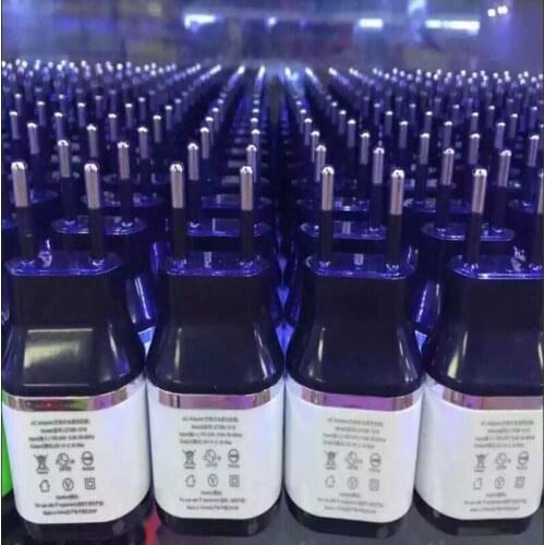 50pcs/lot 5V 2.1A EU plug dual usb home travel wall charger adapter for iphone 4 5 6 6plus se for samsung galaxy s3 s4 s7 s6