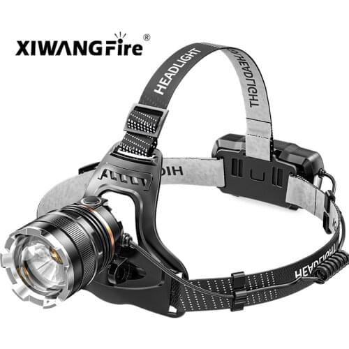 USB Rechargeable Headlamp Flashlight P50 Outdoor Night Fishing Long-lasting Battery Outdoor 18650 Rechargeable Telescopic Zoom