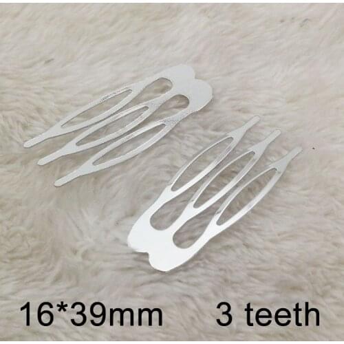 12pcs/lot 3 teeth Metal combs with 16*39mm,High quality Plated with none nickle and none lead Hair Comb,Clip Hair accessories