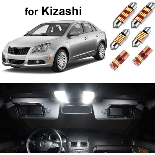 14Pcs Canbus LED Interior Light Kit For Suzuki Kizashi 2010-2013 LED Dome Map Trunk License Plate Blub Error Free