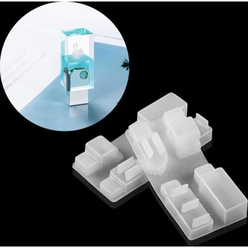 1set Crystal Epoxy Mould U-Disk Epoxy Resin Molds Storage Hard Drive Resin Epoxy Mold Silicone For DIY Jewelry Making Supplies