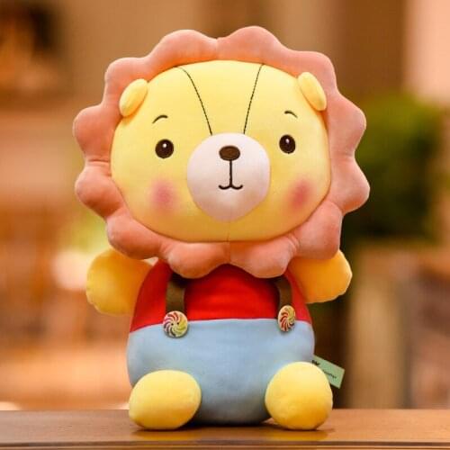 Kawaii Sunflower Lion Plush Toys Cartoon Animals Stuffed Dolls Sofa Cute Pillow Cushion Baby Birthday Gifts Lovers Presents