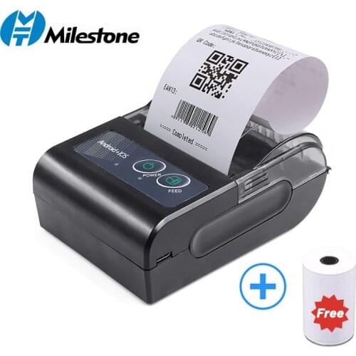 Bluetooth Receipt Printer 58mm Mini Thermal POS Printer Portable Bill Printer For Restaurant Sales Retail With Android Windows