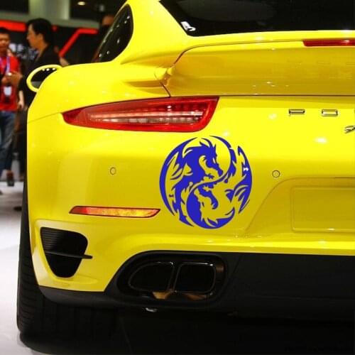 EmpireYing 3 Size 8 Colors Mysterious Ancient Tribal Dragon Totem Yin Yang Funny Car Sticker Window Home Wall Cover Vinyl Decals