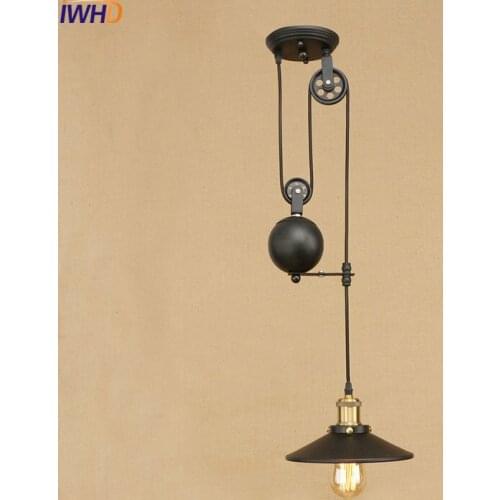 Iron Roller Skating Ceiling Lights Loft Vintage Industrial Ceiling Lamp Fixtures Home Lighting Bar Cafe Lamparas De Techo Avize