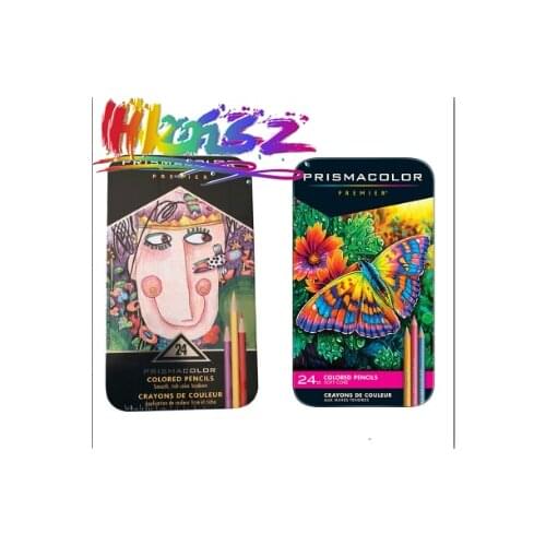 Prismacolor Premier Oily Colored Pencils 24/48/72/150 color Tin Box Set 4.0MM Soft Core Portrait Skin color pencil