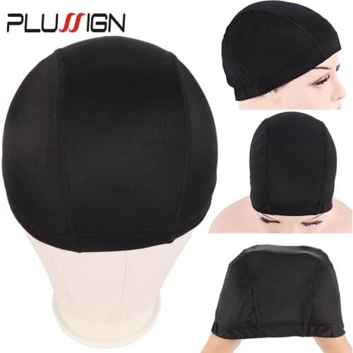 3-5Pcs/Lot Hair Net For Wig Mesh Dome Caps For Wigs Small Dome Cap Medium Large Breathable Hair Cap For Black Women Plussign