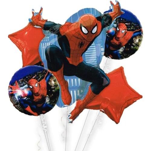 Original Spiderman anime balloons superheroes Disney spider-man cartoon kids Birthday Party Decoration Childrens Toy Supplies