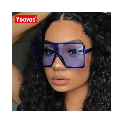 Yoovos Oversized Sunglasses Women SquareWomen Sunglasses Retro Sun Glasses Luxury Glasses Brand Designer Mirror Oculos De Sol