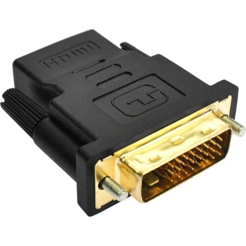 1pcs 1080P HD to DVI 24+1 Adapter Cable Female to Male Switcher Video Converter for PC Computer PS3 Projector TV Box HDTV TV