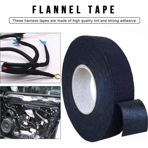 19x15mm 4 Rolls Cloth Tape Special Tape For Car Engine Compartment Wire Electrical Wiring Harness Car Auto Suv Truck Tools