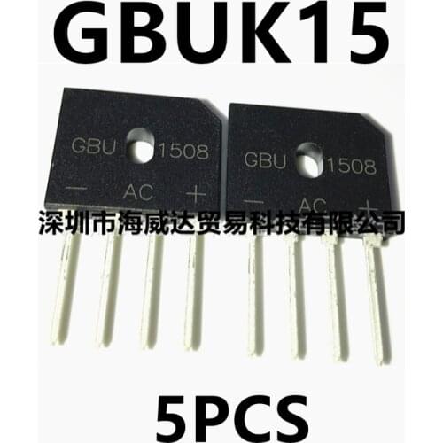 5PCS/LOT GBU1508 U15K80R GBU15K new original 15A 800V induction cooker bridge rectifier bridge